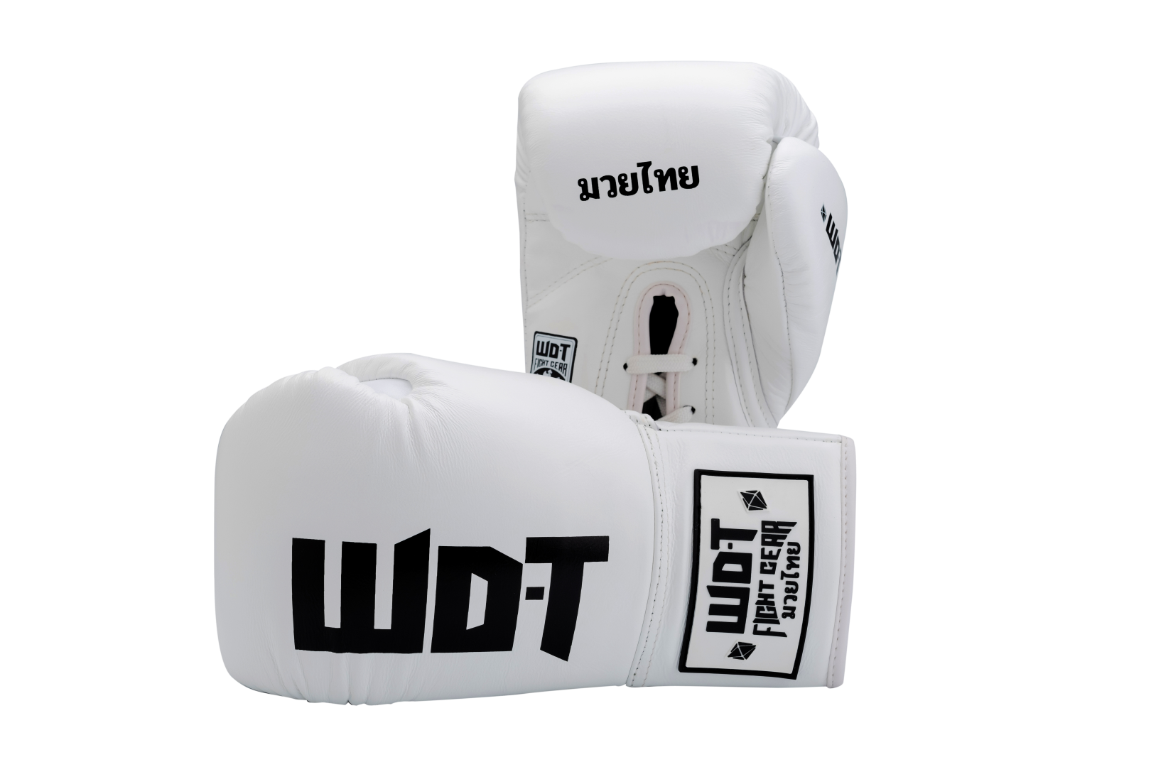 Boxing Gloves Lace-up Black & White