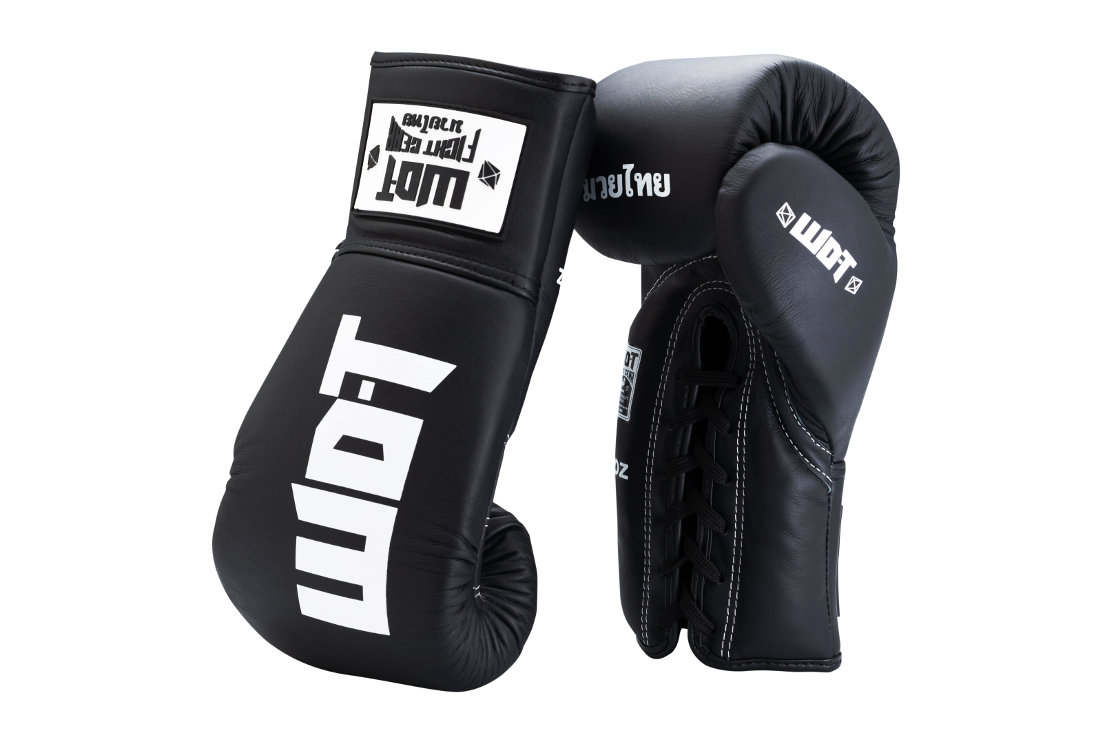 Boxing Gloves Lace-up Black & White