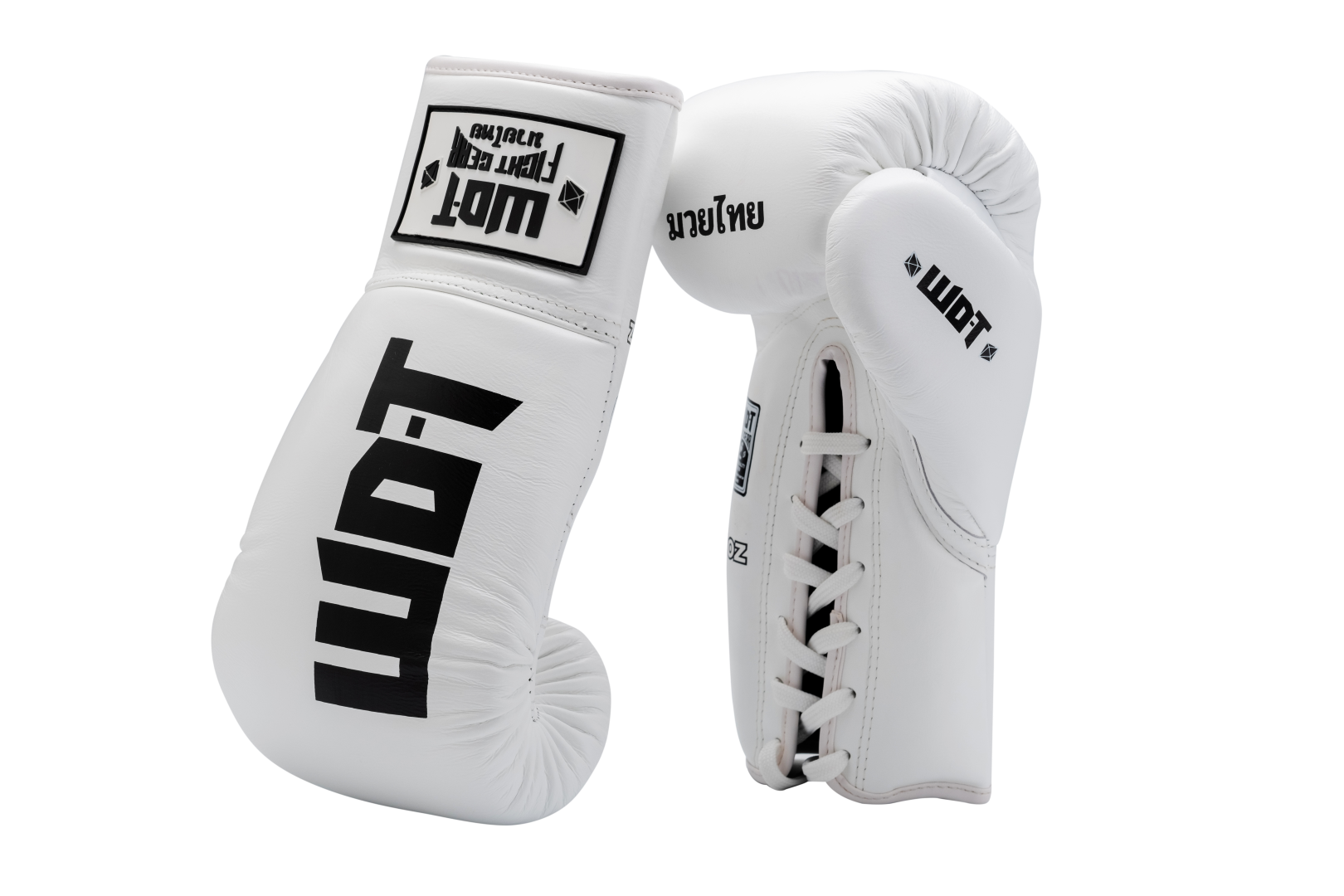 Boxing Gloves Lace-up Black & White