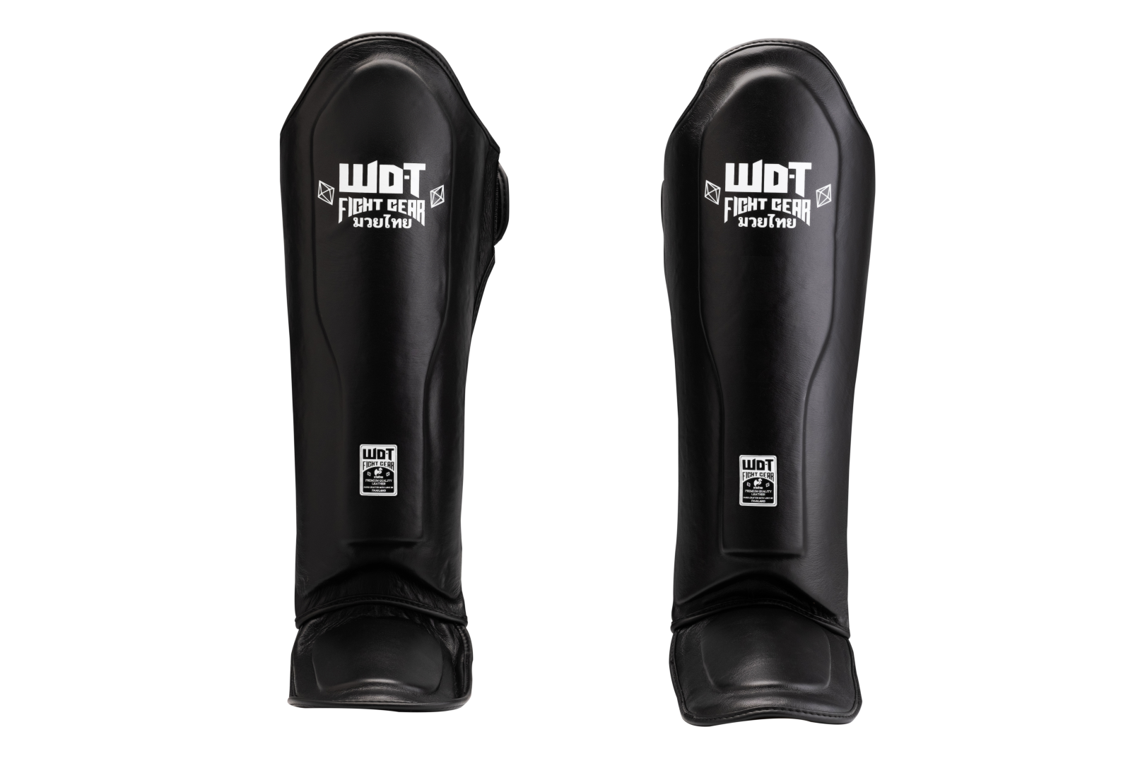 Shinguards Velcro - Microfiber Black & White